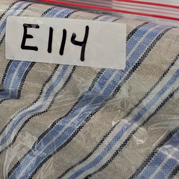 Lands End‎ Womens Striped Sleeveless Linen Dress Keyhole Back Pockets L Tall - Picture 11 of 11